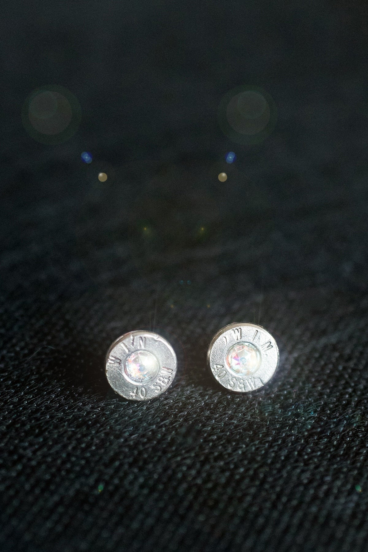 .40-Caliber Stud Earrings