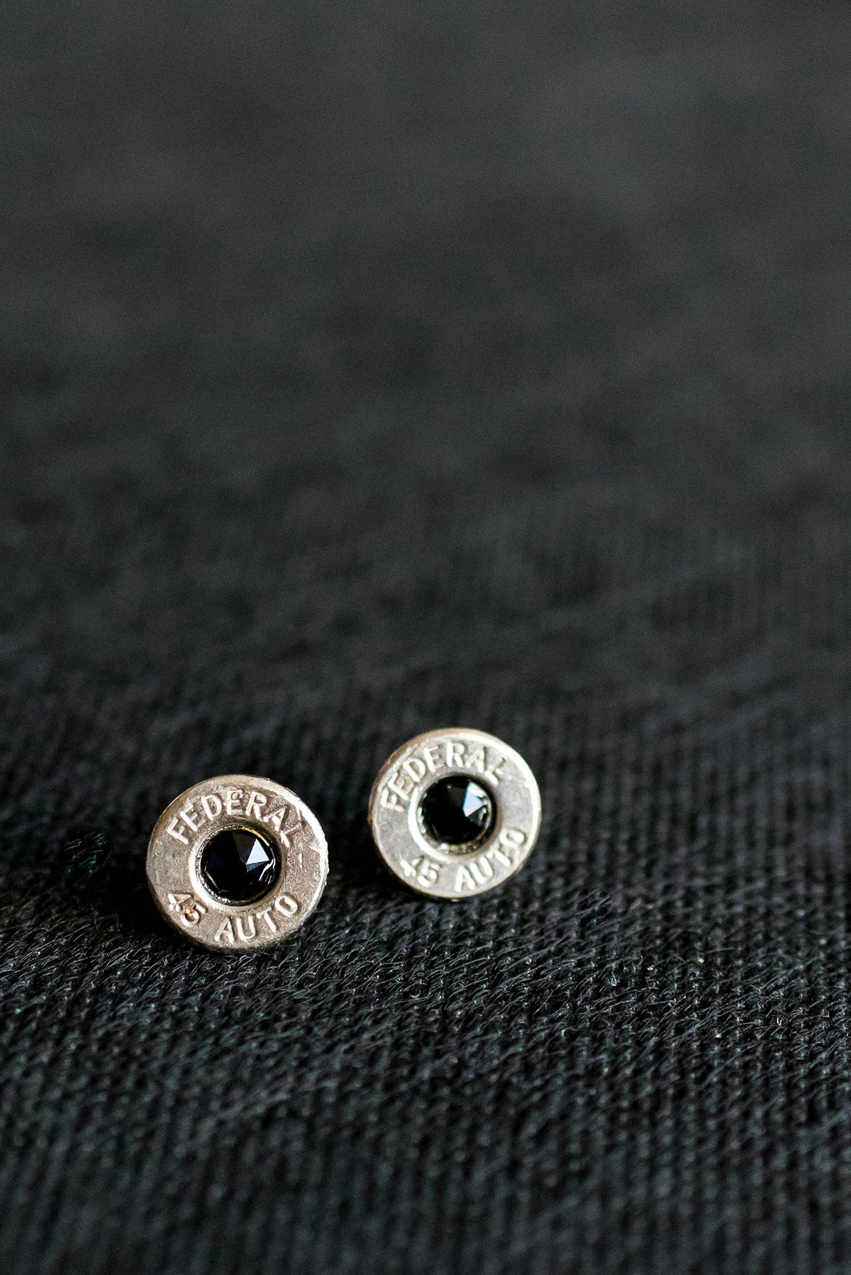 .45-Caliber Stud Earrings